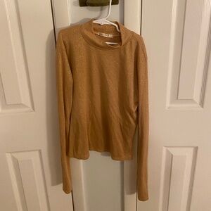 Heart and Hips Rose Gold Mock Neck Top